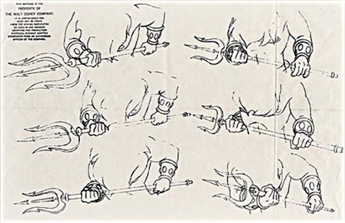  Walt डिज़्नी Sketches - King Triton