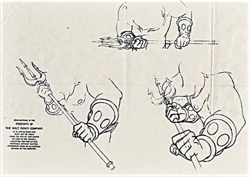  Walt ডিজনি Sketches - King Triton