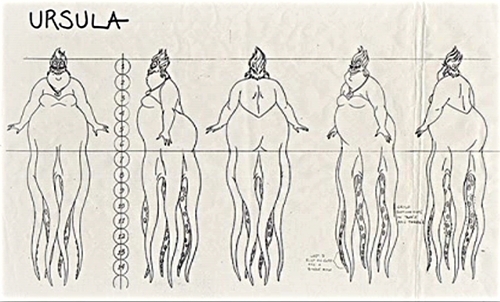  Walt डिज़्नी Sketches - Ursula