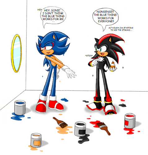  when shadow and sonic gets bored