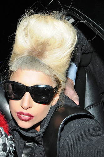  Gaga leaves Madison Square Garden