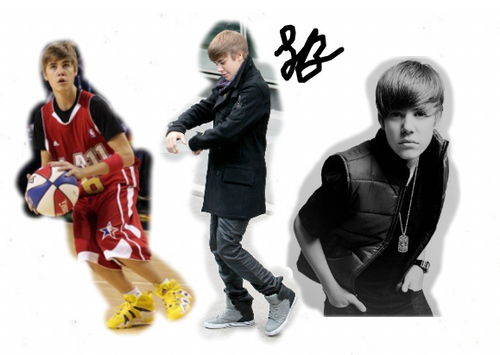 Microsoft Paint picture signed by Justin BIEBER