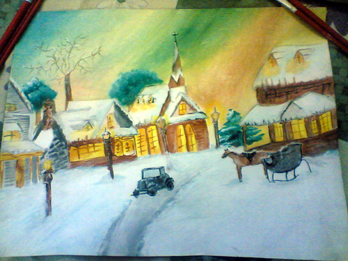  My Snow Painting