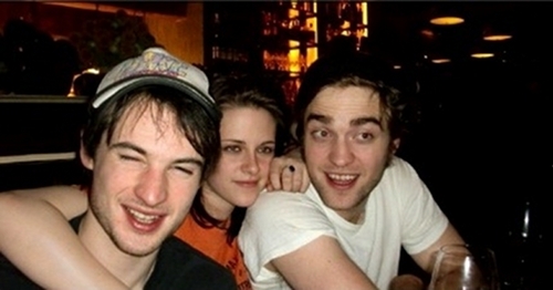  New/Old picha of Rob, Kristen and Tom