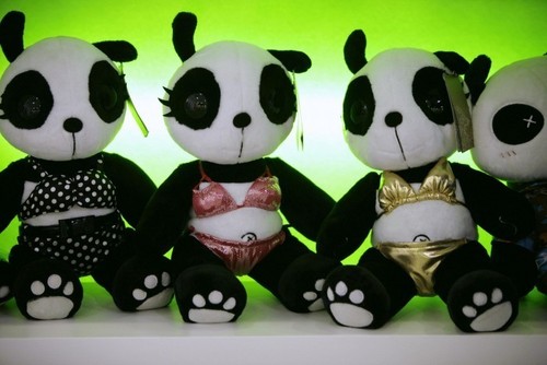  Panda wearing बिकिनी