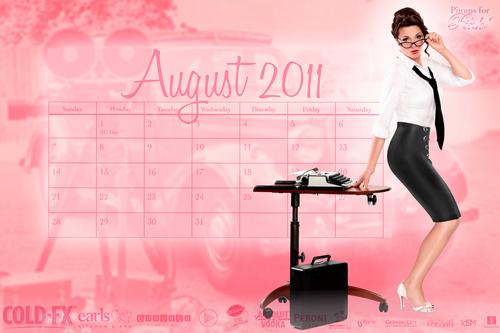  Amanda Tapping Pin Up Miss August