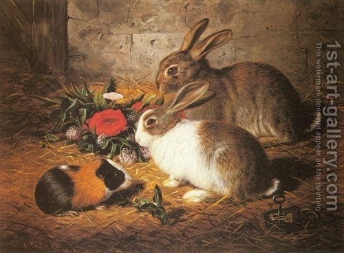  Guineapig in Oils (with rabbits)