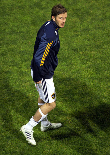 David And The LA Galaxy Playing A Soccer Match Against Club Tijuana - March 3, 2011
