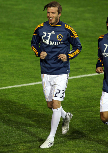  David And The LA Galaxy Playing A football Match Against Club Tijuana - March 3, 2011