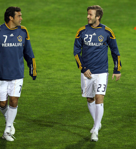  David And The LA Galaxy Playing A サッカー Match Against Club Tijuana - March 3, 2011