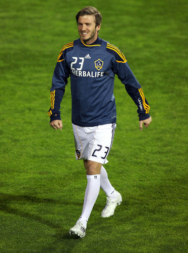  David And The LA Galaxy Playing A Fußball Match Against Club Tijuana - March 3, 2011