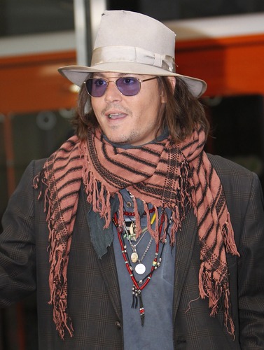  Johnny Depp , In জাপান To Promote ' Rango ' 2nd March 2011