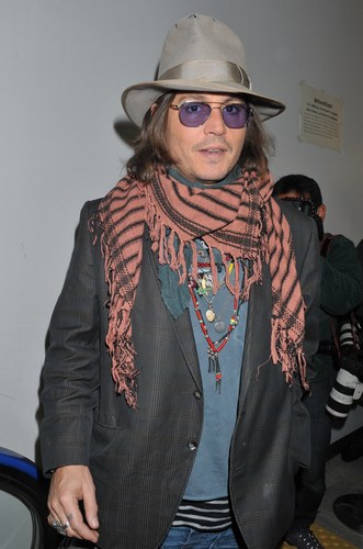  Johnny Depp , In জাপান To Promote ' Rango ' 2nd March 2011