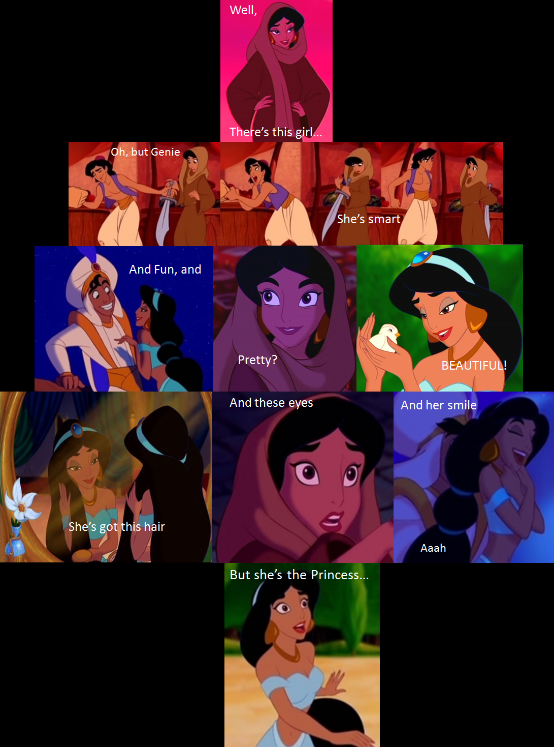 Aladdin's description of Jasmine :)