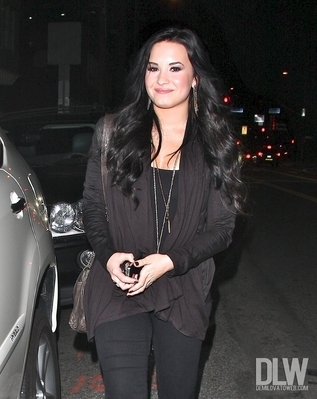 Demi Lovato and Her Friend Laugh While Leaving Dan’Tana’s Restaurant