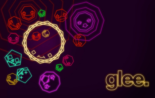  glee fondo de pantalla Official in purple.