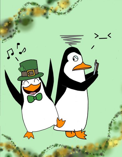 Kowalski and Private on St. Patrick's giorno