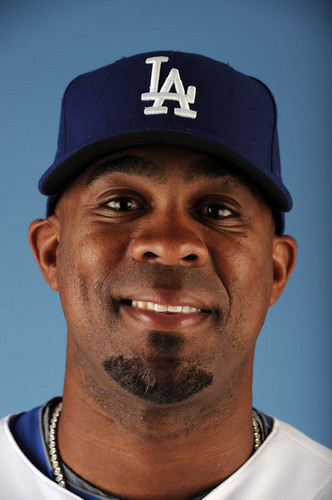 Los Angeles Dodgers Foto Tag (Marcus Thames LF)