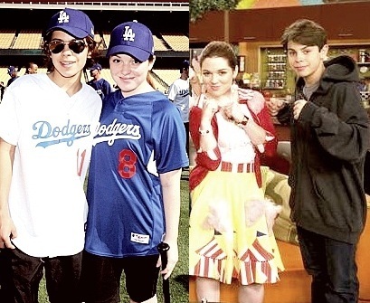 Max Russo and  Harper Finkle / Jake T Austin  and Jennifer Stone