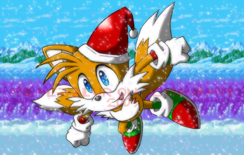  Merry Рождество Tails!