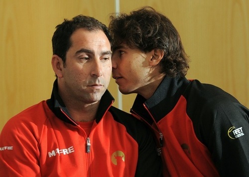  Nadal kisses with Albert Costa !!!