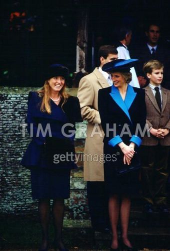  Princess Diana And Duchess Of York At Sandringham
