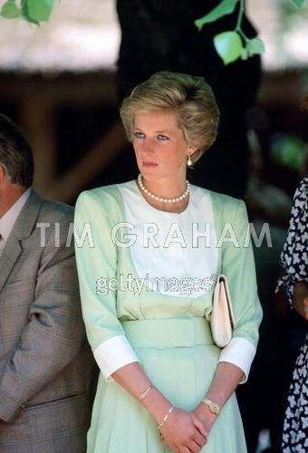  Princess of Wales during a trip to Budapest, Hungary