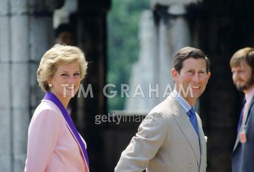  Princess of Wales during a trip to Budapest, Hungary