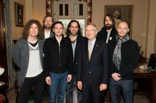  The Killers with senator Reid