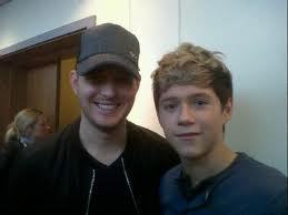  niall and micheal buble:)<3xx