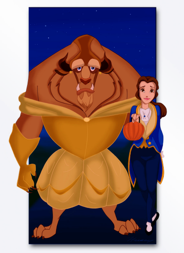  the beast as belle and belle as the beast