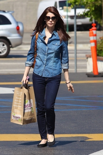  12 mais MQ different shots of Ashley Greene out and about in LA yesterday (March 10)