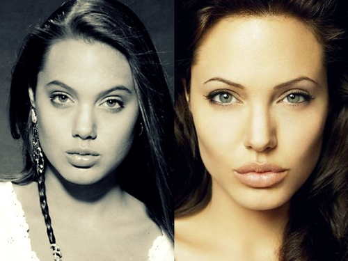  Angelina Jolie - now & then