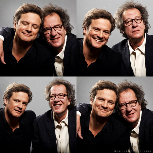  Colin Firth and Geoffrey Rush