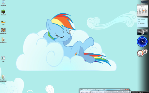 My Rainbow Dash desktop