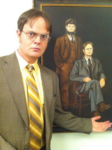  Dwight & Mose painting :))