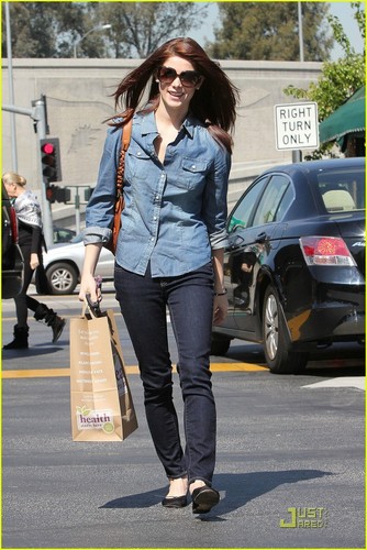  और MQ different shots of Ashley Greene out and about in LA yesterday (March 10)