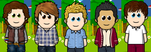  one direction in weemee form