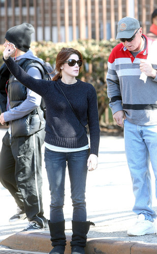 3 #HQ's of Ashley Greene & her dad at the St. Patricks Day Parade today in NY