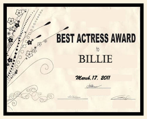  Billie's Award :)))