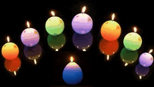  Colourful Candles