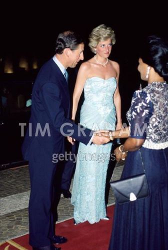  Diana Princess of Wales on a visit to Cameroon