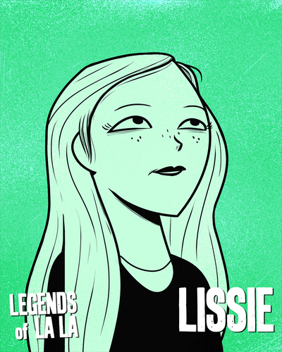  Lissie Portrait Against Green for Legends of La La