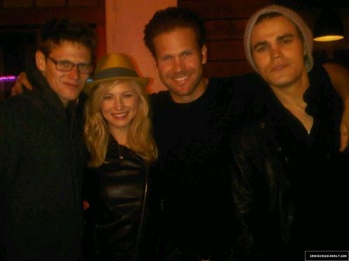  New foto from Paul Wesley's twitter featuring Candice!