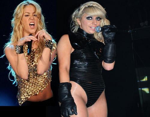  Шакира and Lady Gaga