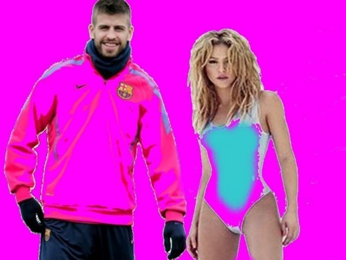  Shakira and Piqué: their clothes must colours harmonize
