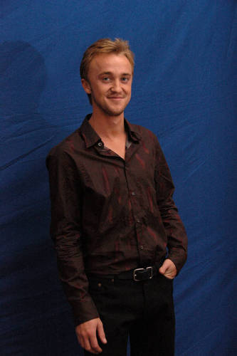  Tom Felton at the London press conference for DH 1 new pics