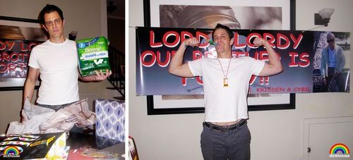  johnny knoxville's 40th birthday foto's
