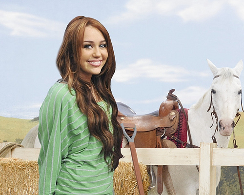  miley cyrus likes chevaux