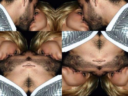  Shakira pique hot kisses !!!